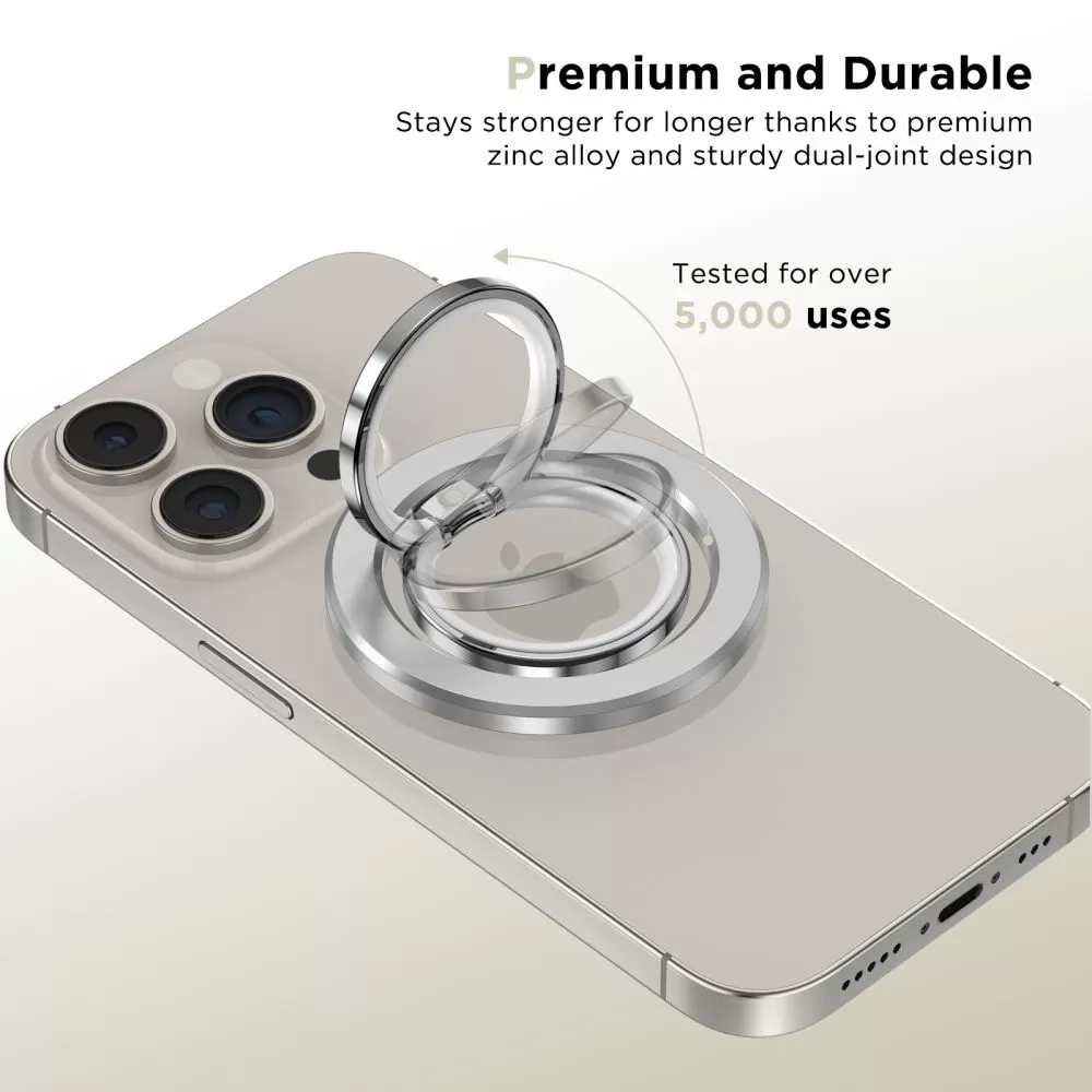  Magnetic Plate TECH-PROTECT MMR300 MAGSAFE PHONE RING  sudraba