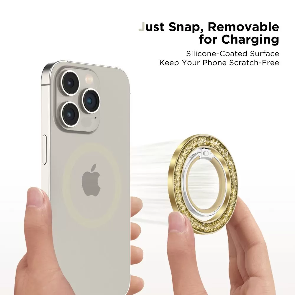 Tillbehör Magnetic Plate TECH-PROTECT MMR200 MAGSAFE PHONE RING  gyllene