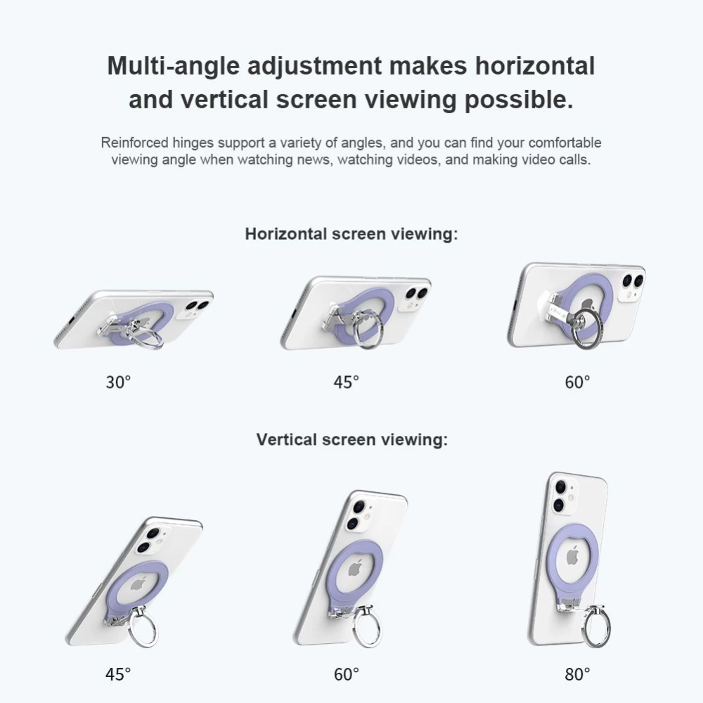 Tillbehör Magnetic Plate Nillkin SnapGrip Adhesive Ring Holder  blå
