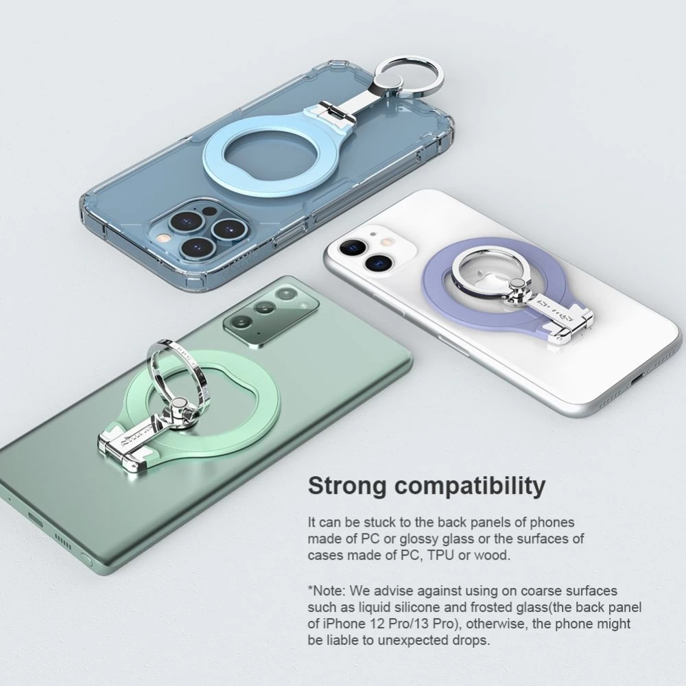 Tillbehör Magnetic Plate Nillkin SnapGrip Adhesive Ring Holder  blå