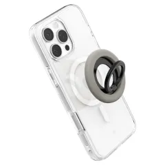 Priedai Magnetic Plate SPIGEN NANO POP MAGSAFE PHONE RING  pilkas