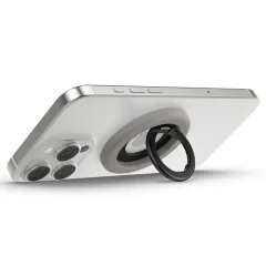 Priedai Magnetic Plate SPIGEN NANO POP MAGSAFE PHONE RING  pilkas