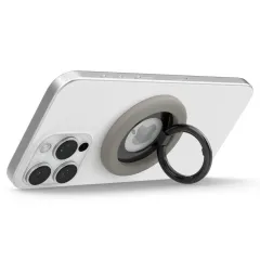 Priedai Magnetic Plate SPIGEN NANO POP MAGSAFE PHONE RING  pilkas