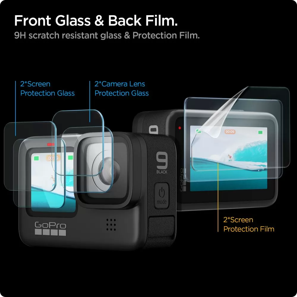 Dažādi telefona aizsargstikls  SPIGEN GLAS.TR SLIM + FILM 2-SET GOPRO HERO 9 / 10 11 12