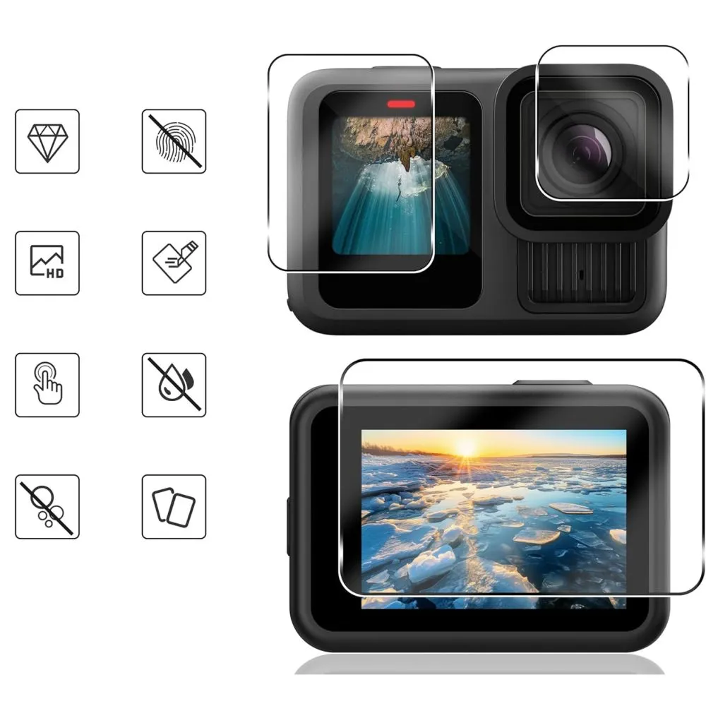 Dažādi telefona aizsargstikls  TECH-PROTECT GLASS FIT+ 2-SET GOPRO HERO 9 / 10 11 12