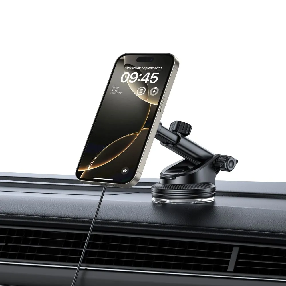 Tillbehör Other TECH-PROTECT MM15W-V4 MAGNETIC MAGSAFE DASHBOARD & VENT CAR MOUNT WIRELESS CHARGER 15W  svart