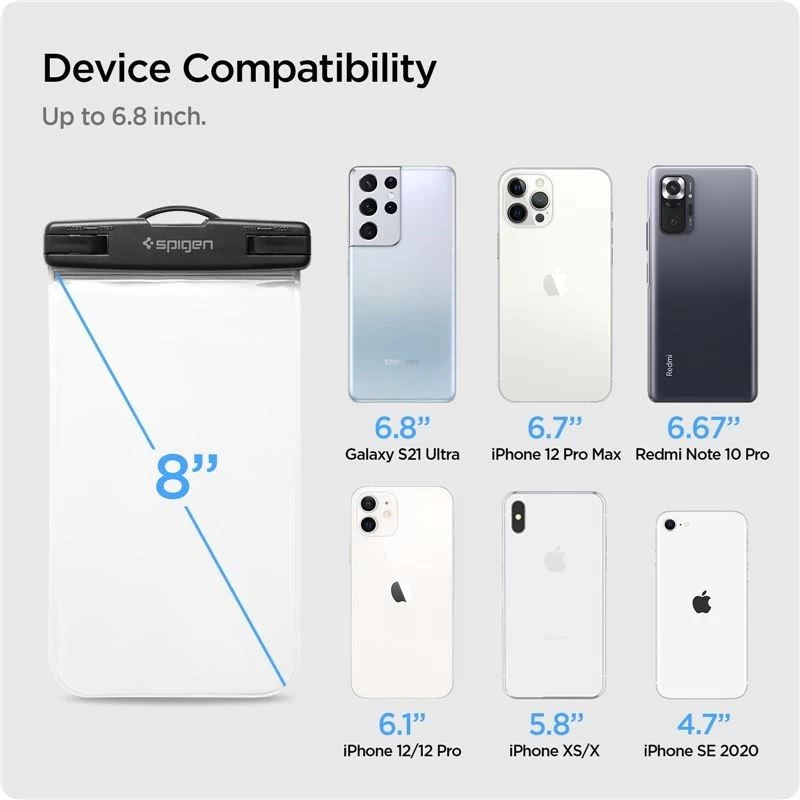  Dažādi SPIGEN Universal Waterproof  (2-pack)