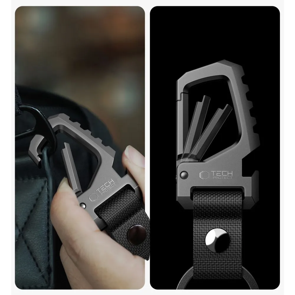 Priedai Other TECH-PROTECT SLIDELOCK CARABINER KEYCHAIN 