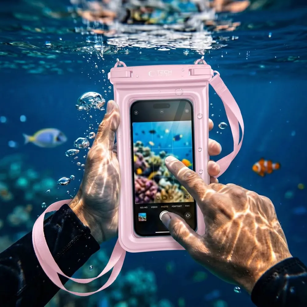  Dažādi telefona maciņš  TECH-PROTECT UWC7 UNIVERSAL WATERPROOF FLOATING CASE 6.9 INCH