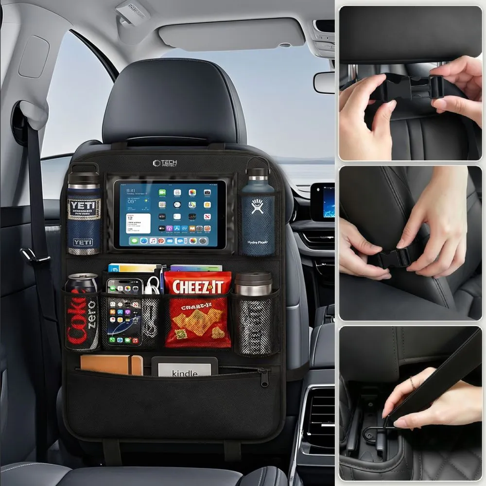  Dažādi TECH-PROTECT UCA200 BACKSEAT CAR ORGANIZER Viedierīču 