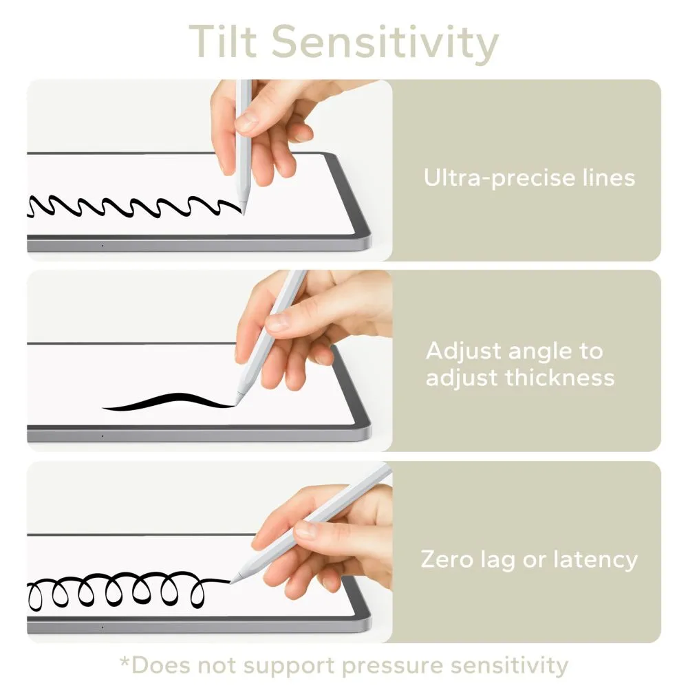  Dažādi TECH-PROTECT DIGITAL MAGNETIC STYLUS PEN ”3” Apple iPad  balts