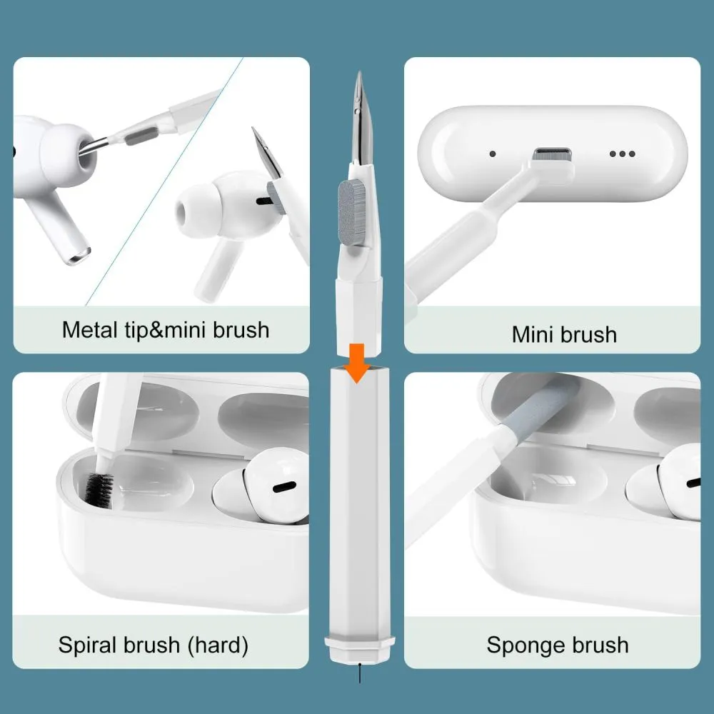 Priedai Other TECH-PROTECT CS01 CLEANER SET 20IN1 FOR PHONE & EARPHONE TABLET LAPTOP  baltas