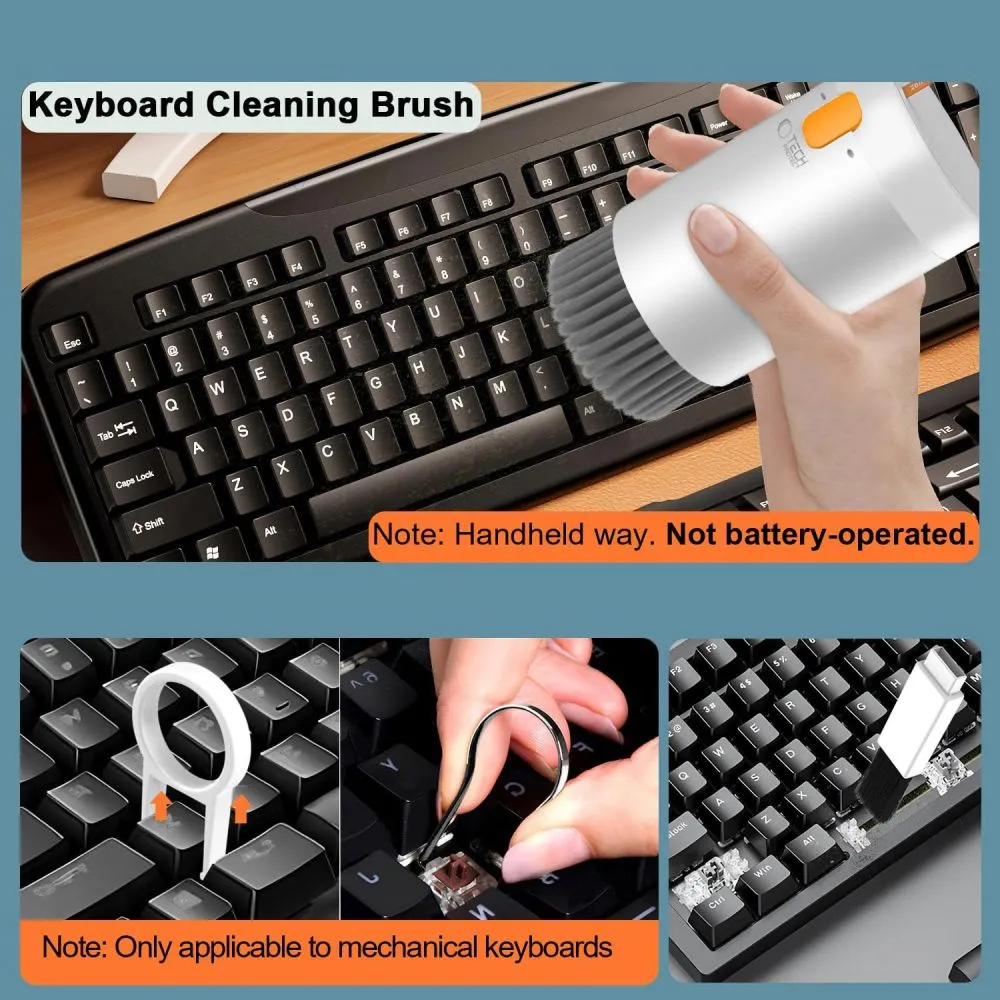 Priedai Other TECH-PROTECT CS01 CLEANER SET 20IN1 FOR PHONE & EARPHONE TABLET LAPTOP  baltas