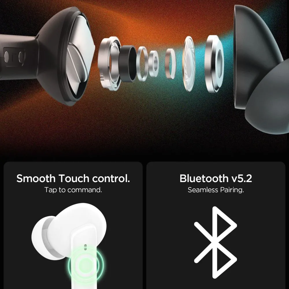  Dažādi SPIGEN SA2402 ANC PRO IN-EAR EARPHONE  balts