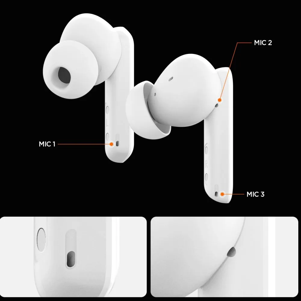  Dažādi SPIGEN SA2402 ANC PRO IN-EAR EARPHONE  balts