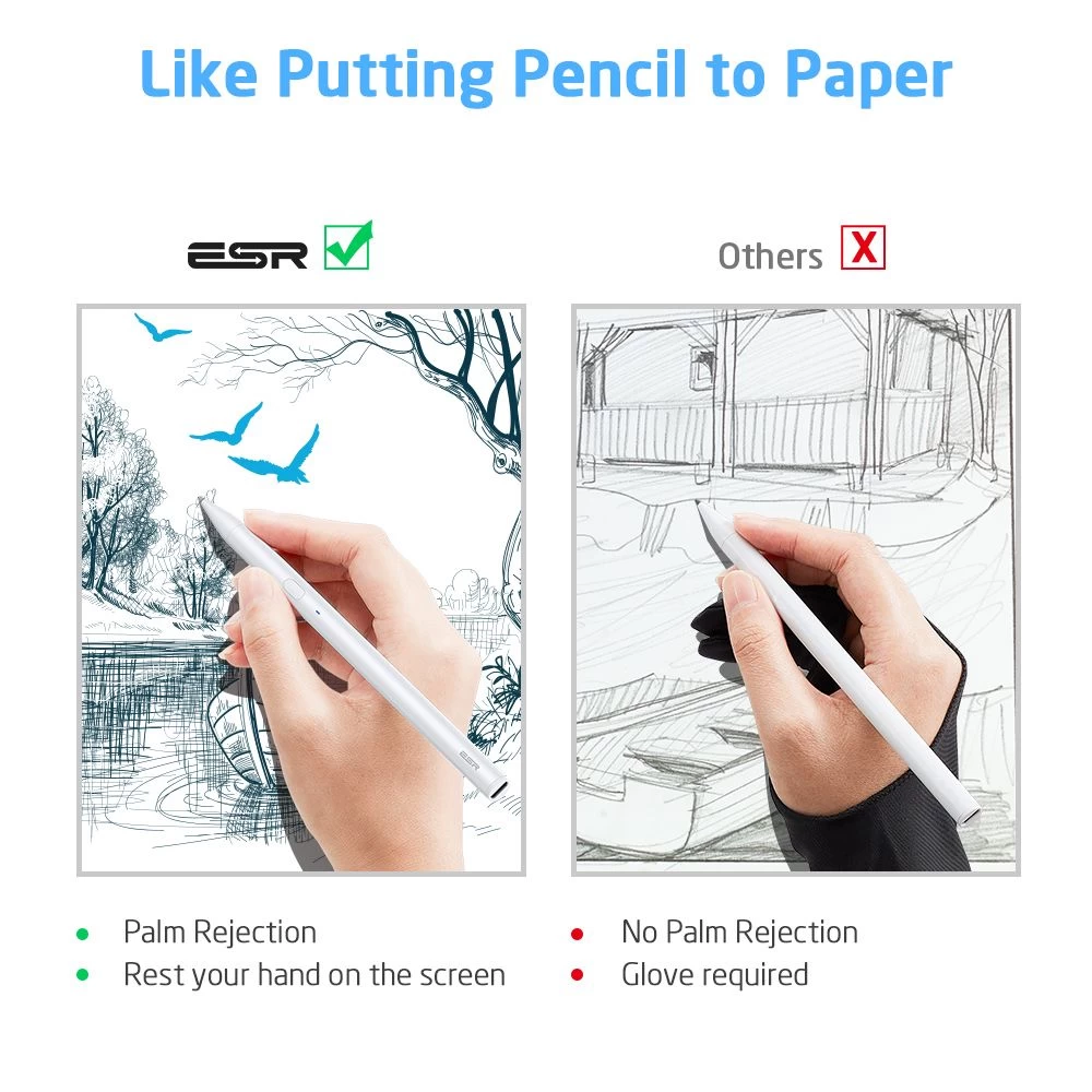  Dažādi ESR Digital Pencil  balts