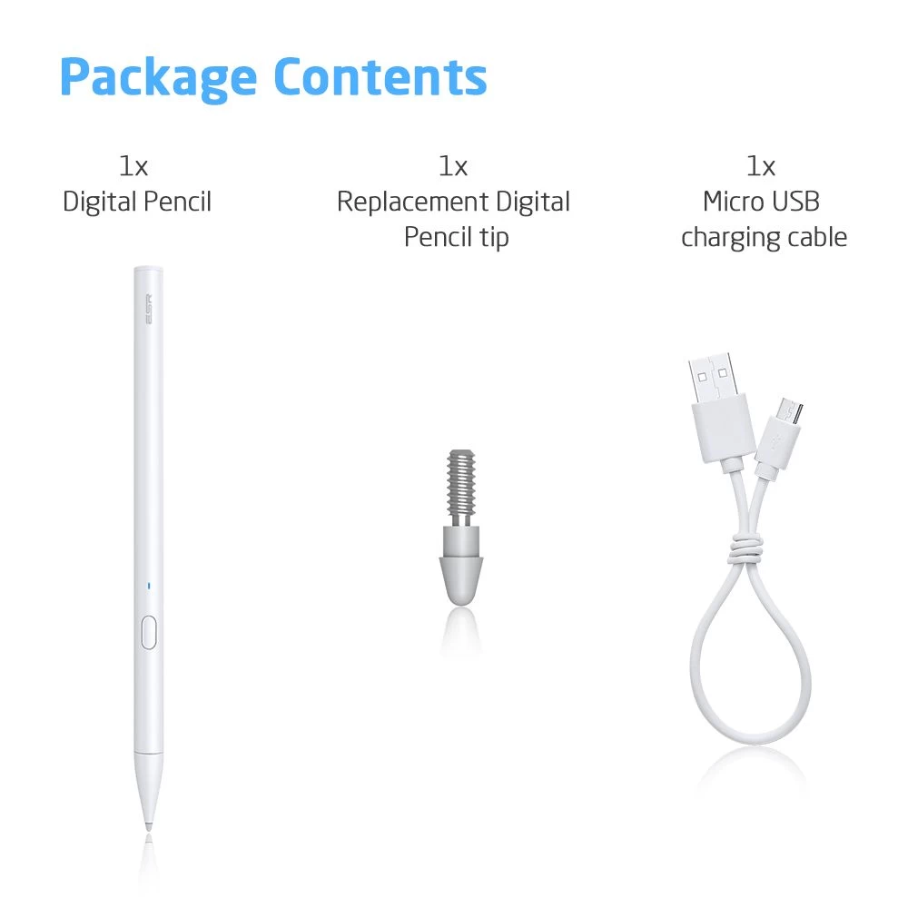  Dažādi ESR Digital Pencil  balts