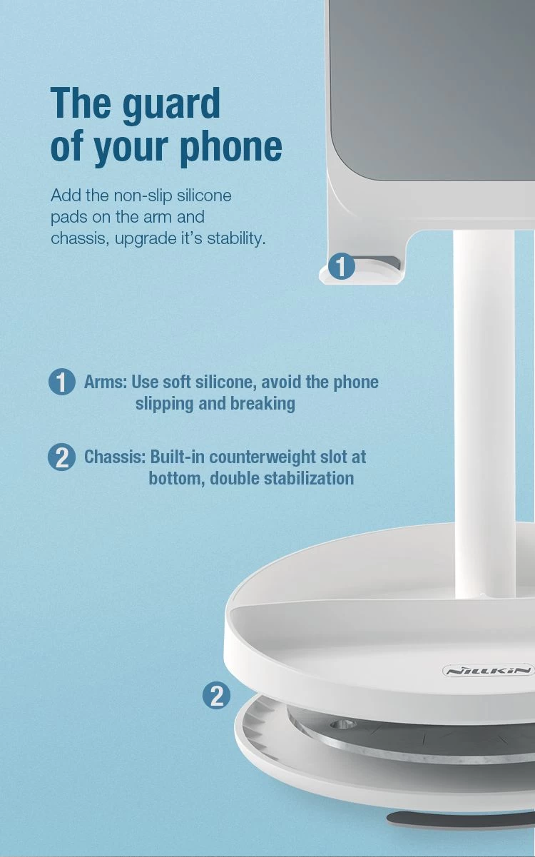  Dažādi Nillkin Desktop Stand ZN003  balts