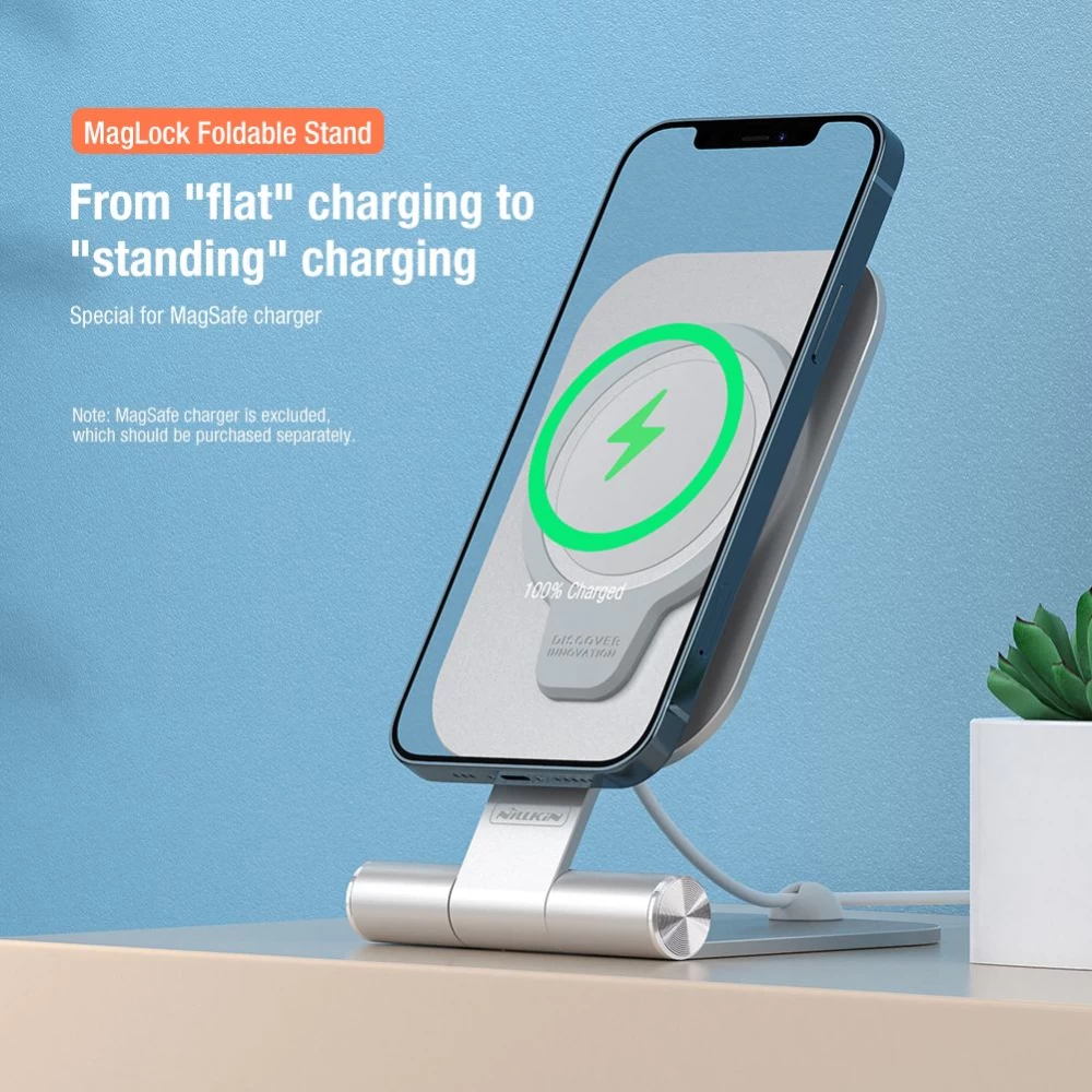  Dažādi Nillkin MagLock Foldable Stand  balts