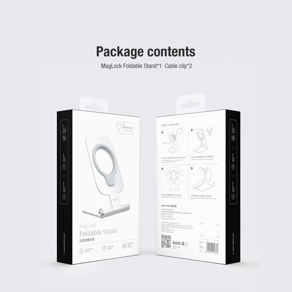  Dažādi Nillkin MagLock Foldable Stand  balts