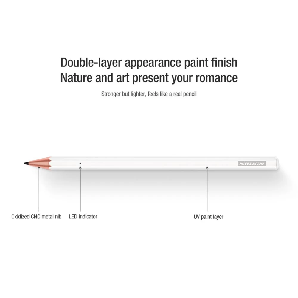 Dažādi Nillkin Crayon K2 iPad Stylus  balts