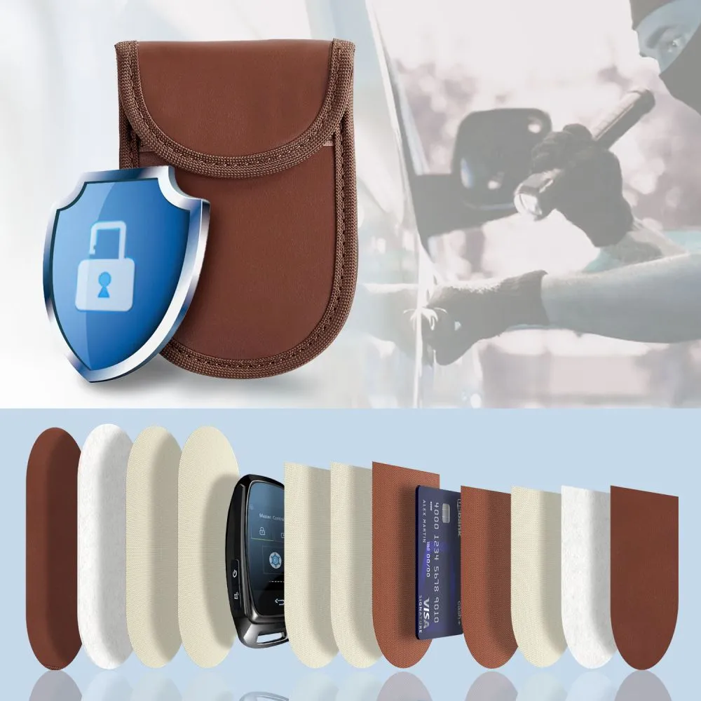 Dažādi telefona maciņš brūns TECH-PROTECT KLR100 POUCH KEYLESS RFID SIGNAL BLOCKER CASE