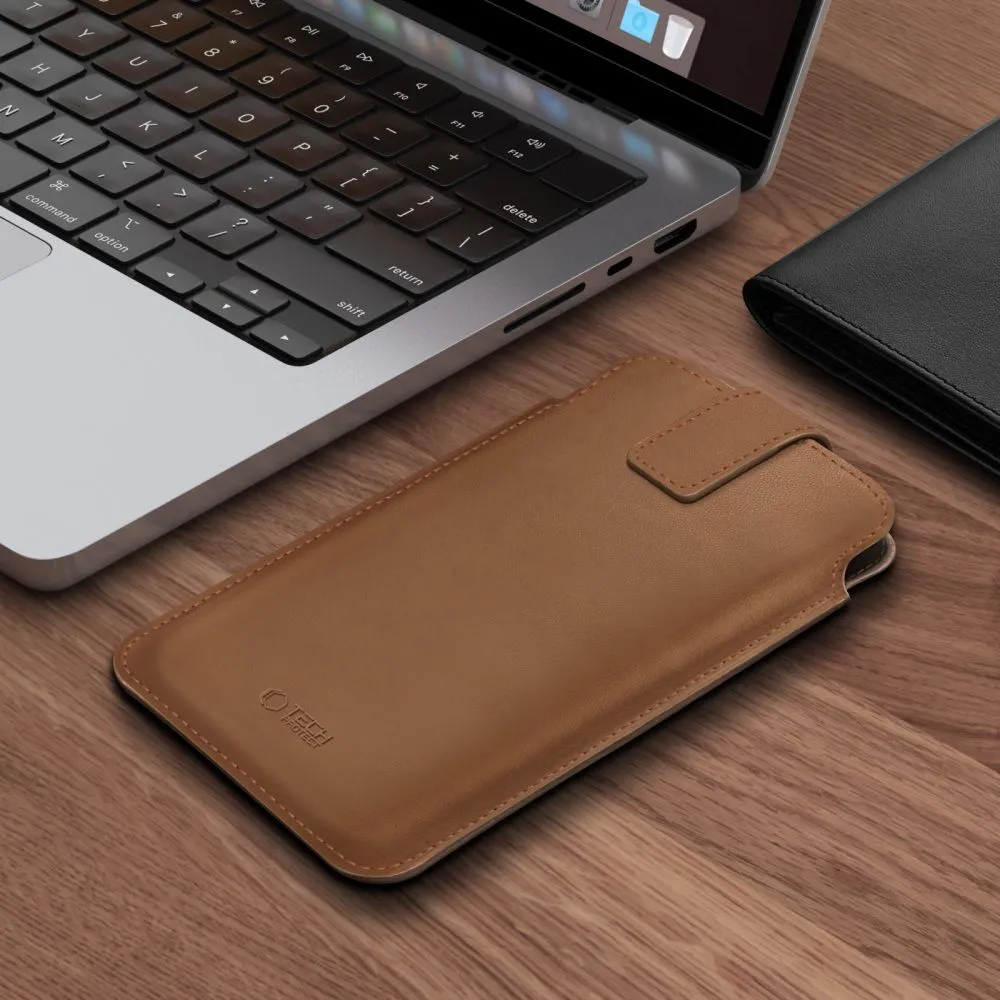 Dažādi telefona maciņš brūns TECH-PROTECT SM65 UNIVERSAL PHONE POUCH 6.0-6.9 INCH