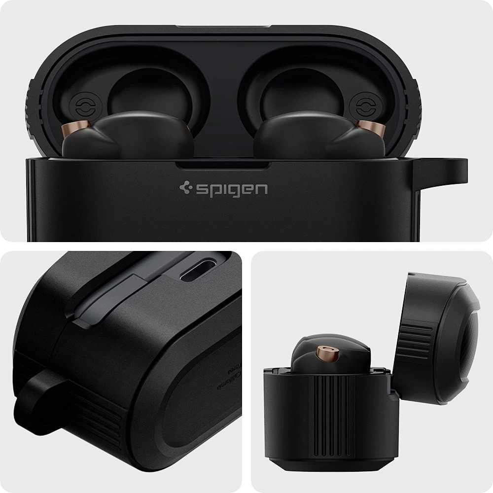 Dažādi telefona maciņš melns SPIGEN Rugged Armor  SONY WF-1000XM4 Matte Black