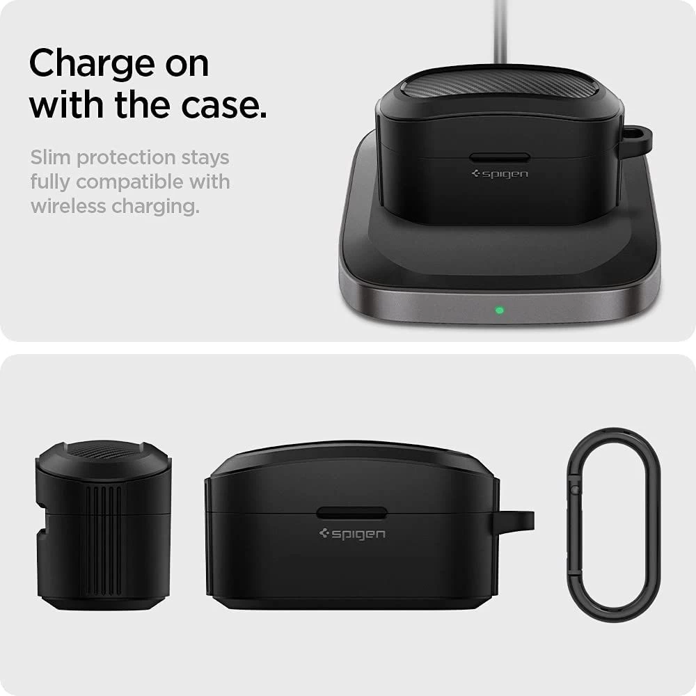 Dažādi telefona maciņš melns SPIGEN Rugged Armor  SONY WF-1000XM4 Matte Black