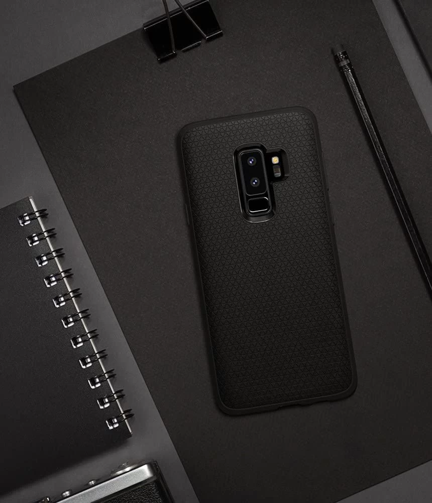 Dažādi telefona vāciņš melns SPIGEN LIQUID AIR Samsung Galaxy S9 Plus