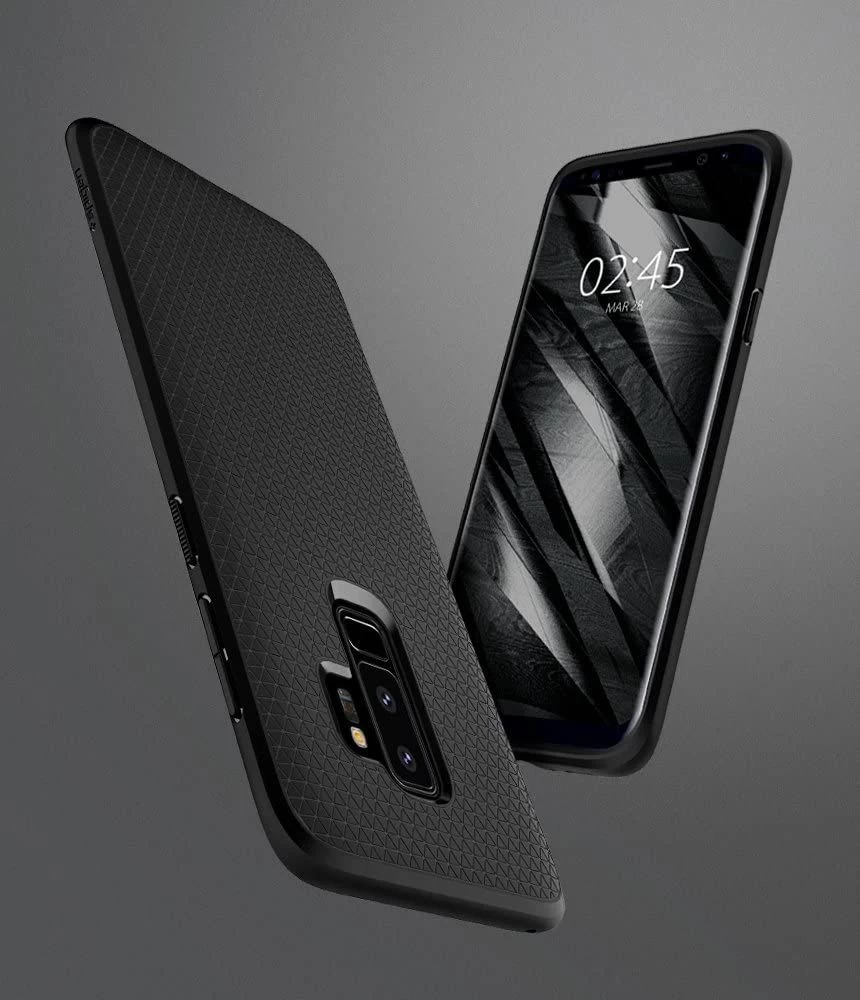 Dažādi telefona vāciņš melns SPIGEN LIQUID AIR Samsung Galaxy S9 Plus