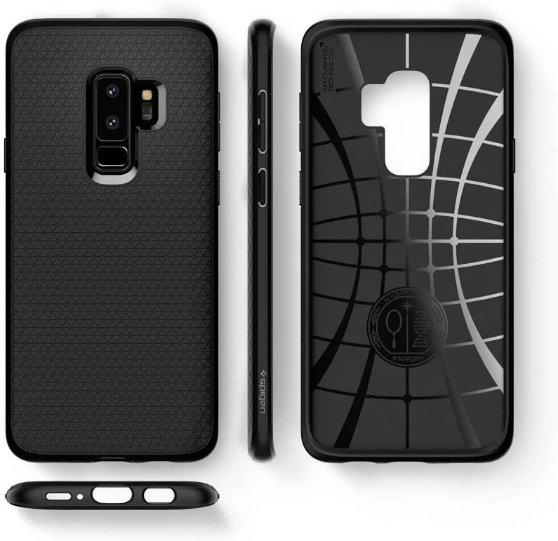 Dažādi telefona vāciņš melns SPIGEN LIQUID AIR Samsung Galaxy S9 Plus