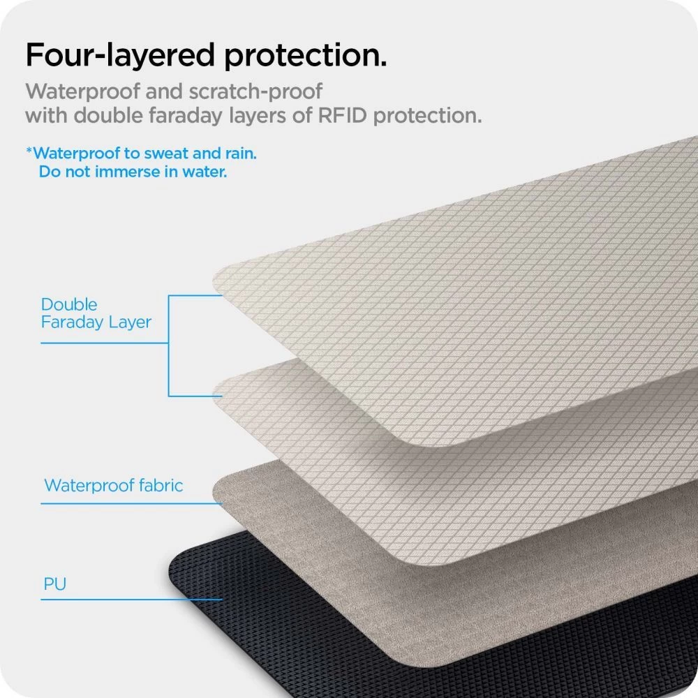 Dažādi telefona maciņš melns SPIGEN POUCH KEYLESS RFID SIGNAL BLOCKER