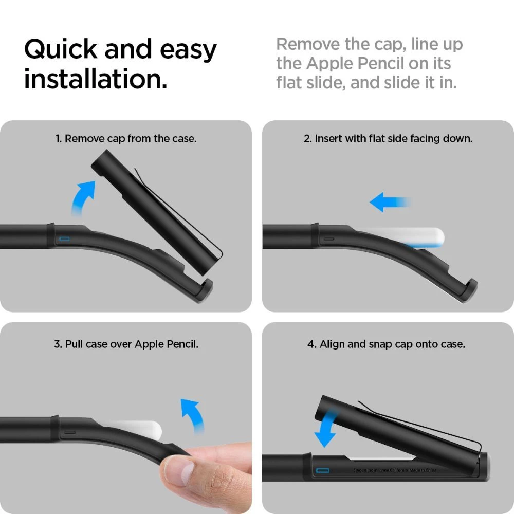 Aксессуары Other SPIGEN DA201 CLIP CASE Apple Pensil 2  черный