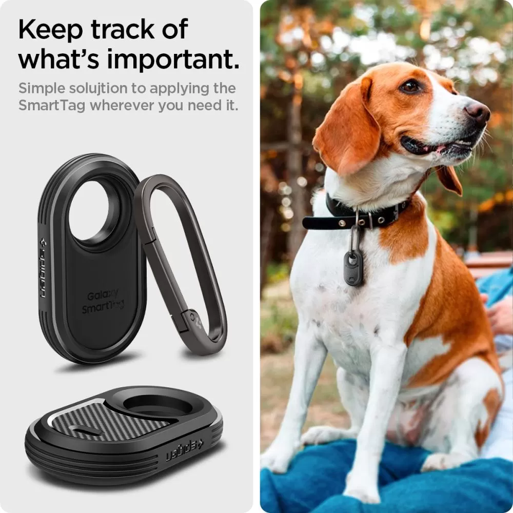 Dažādi telefona vāciņš melns SPIGEN RUGGED ARMOR Samsung Galaxy Smarttag 2