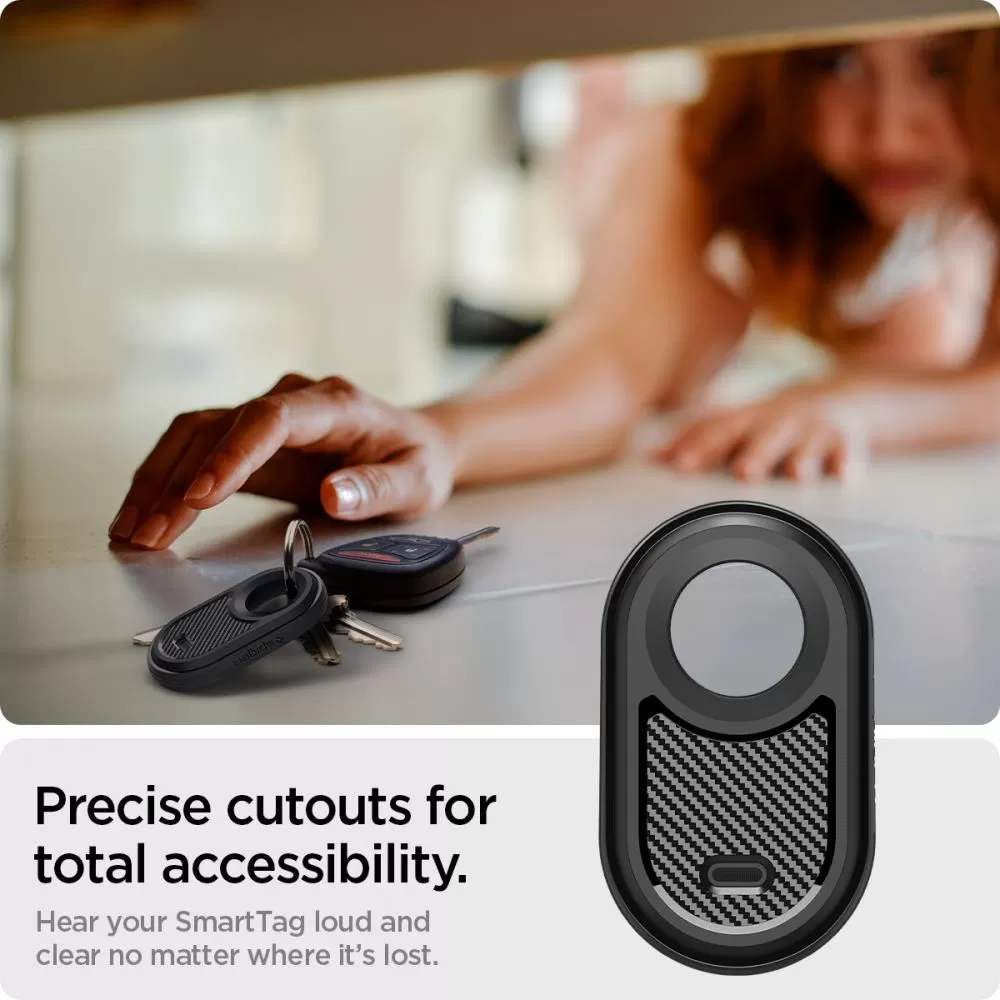 Dažādi telefona vāciņš melns SPIGEN RUGGED ARMOR Samsung Galaxy Smarttag 2