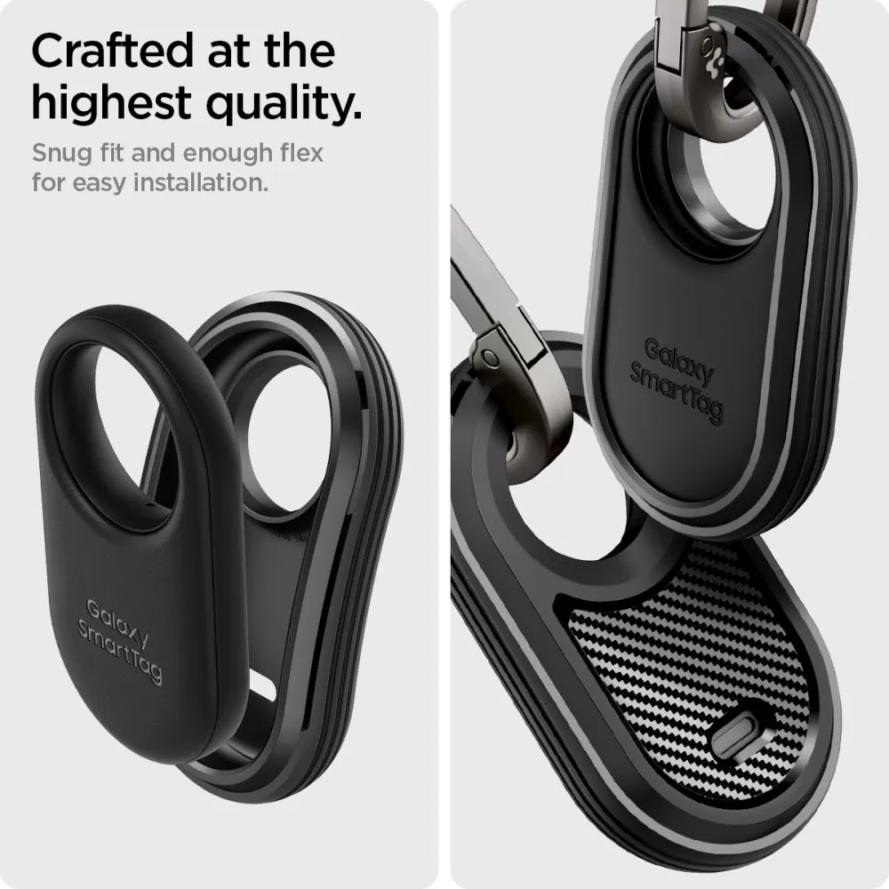 Dažādi telefona vāciņš melns SPIGEN RUGGED ARMOR Samsung Galaxy Smarttag 2