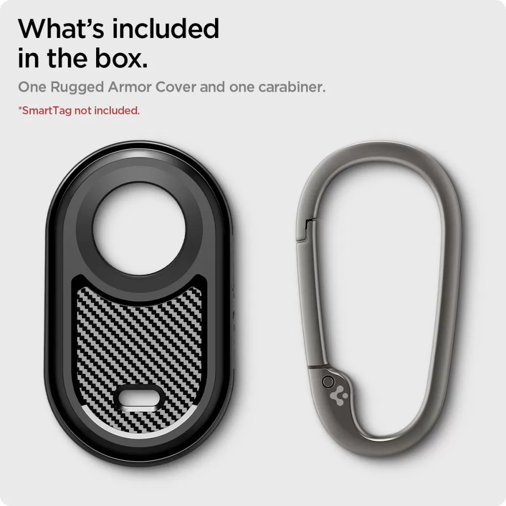 Dažādi telefona vāciņš melns SPIGEN RUGGED ARMOR Samsung Galaxy Smarttag 2