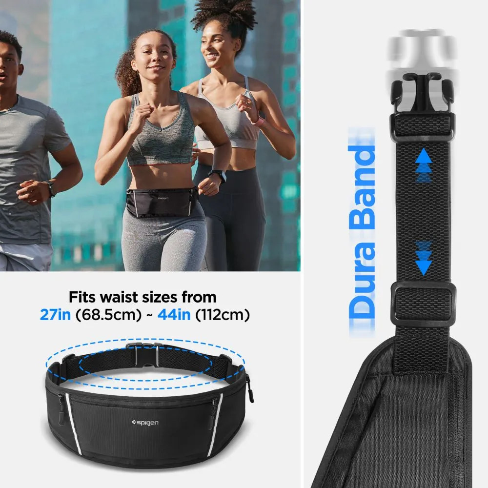 Dažādi telefona maciņš melns SPIGEN A710 DYNAMIC SHIELD WAIST BAG