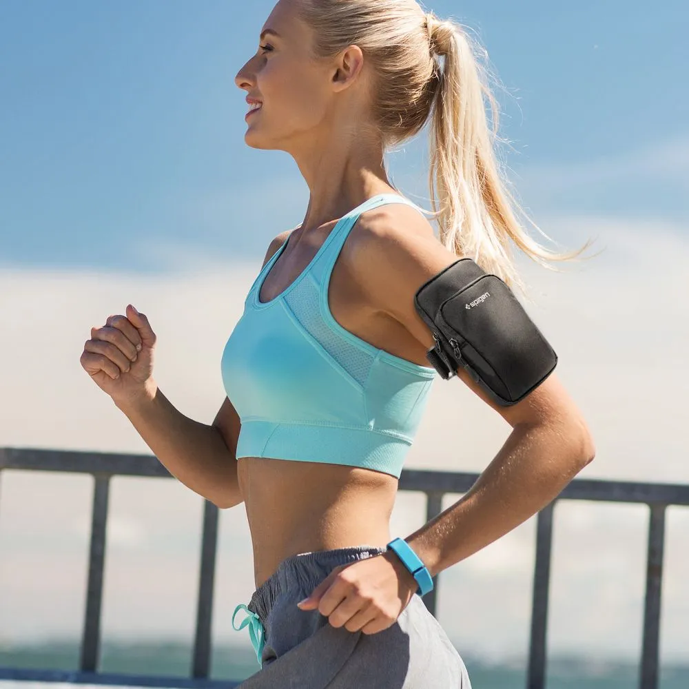 Dažādi telefona maciņš melns SPIGEN A702 DYNAMIC SHIELD ARMBAND