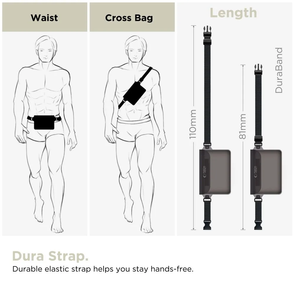 Dažādi telefona maciņš melns TECH-PROTECT UWP10 UNIVERSAL WATERPROOF POUCH 10