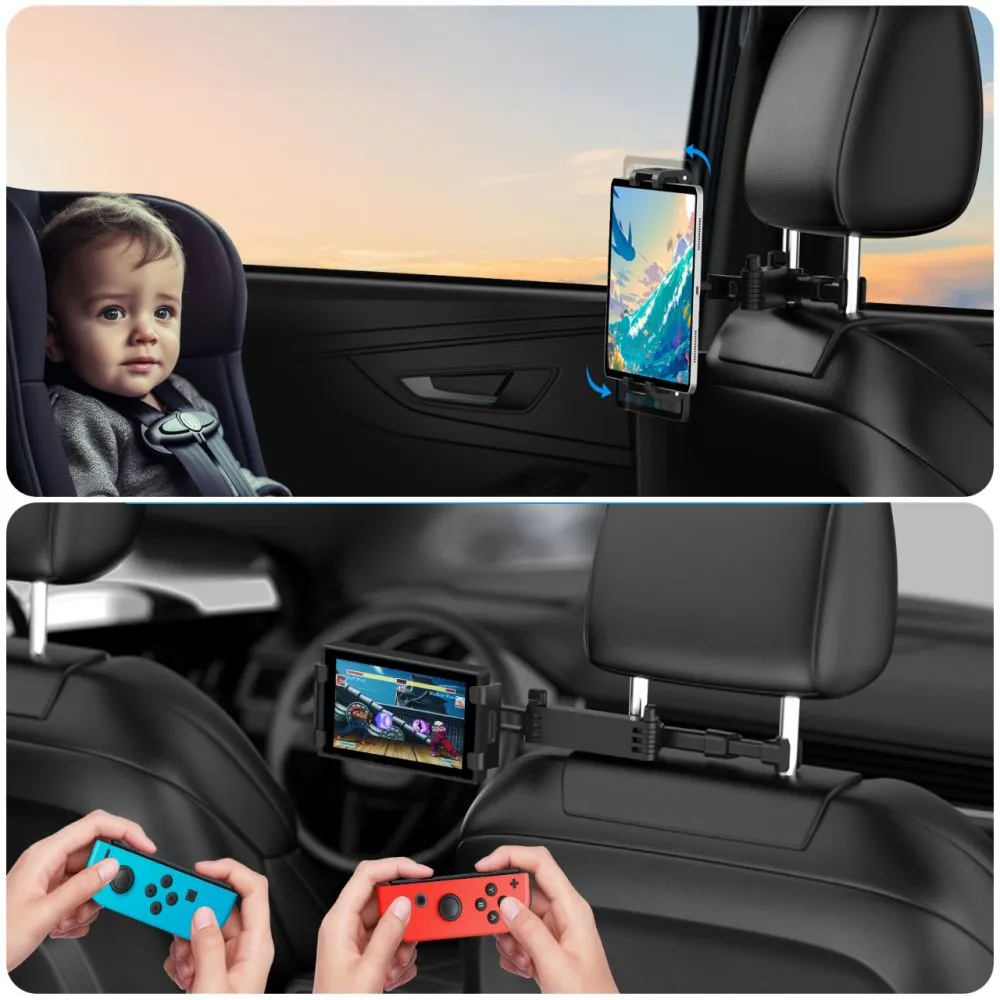 Tillbehör Other TECH-PROTECT V1 STRETCHABLE HEADREST CAR MOUNT  svart