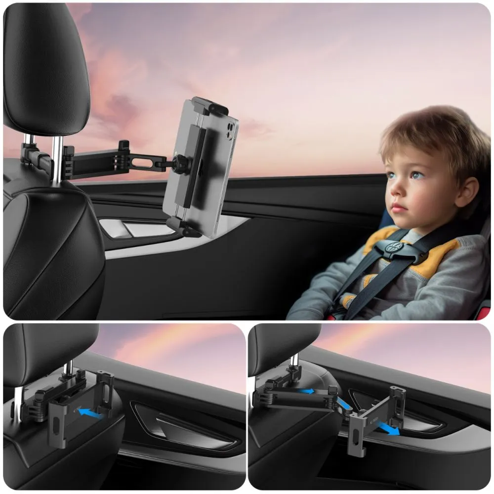 Tillbehör Other TECH-PROTECT V1 STRETCHABLE HEADREST CAR MOUNT  svart