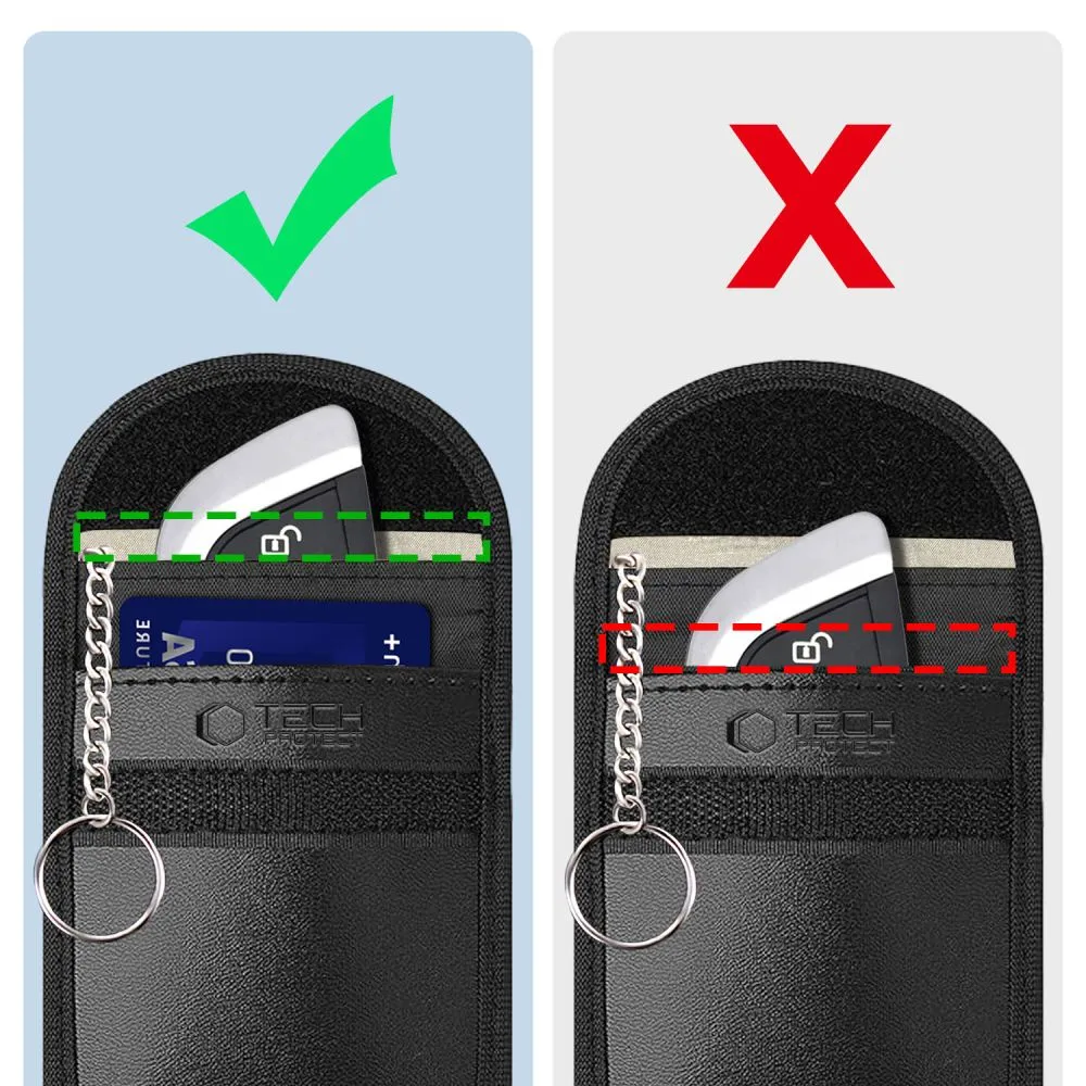 Accessories Other phone case black TECH-PROTECT KLR100 POUCH KEYLESS RFID SIGNAL BLOCKER CASE