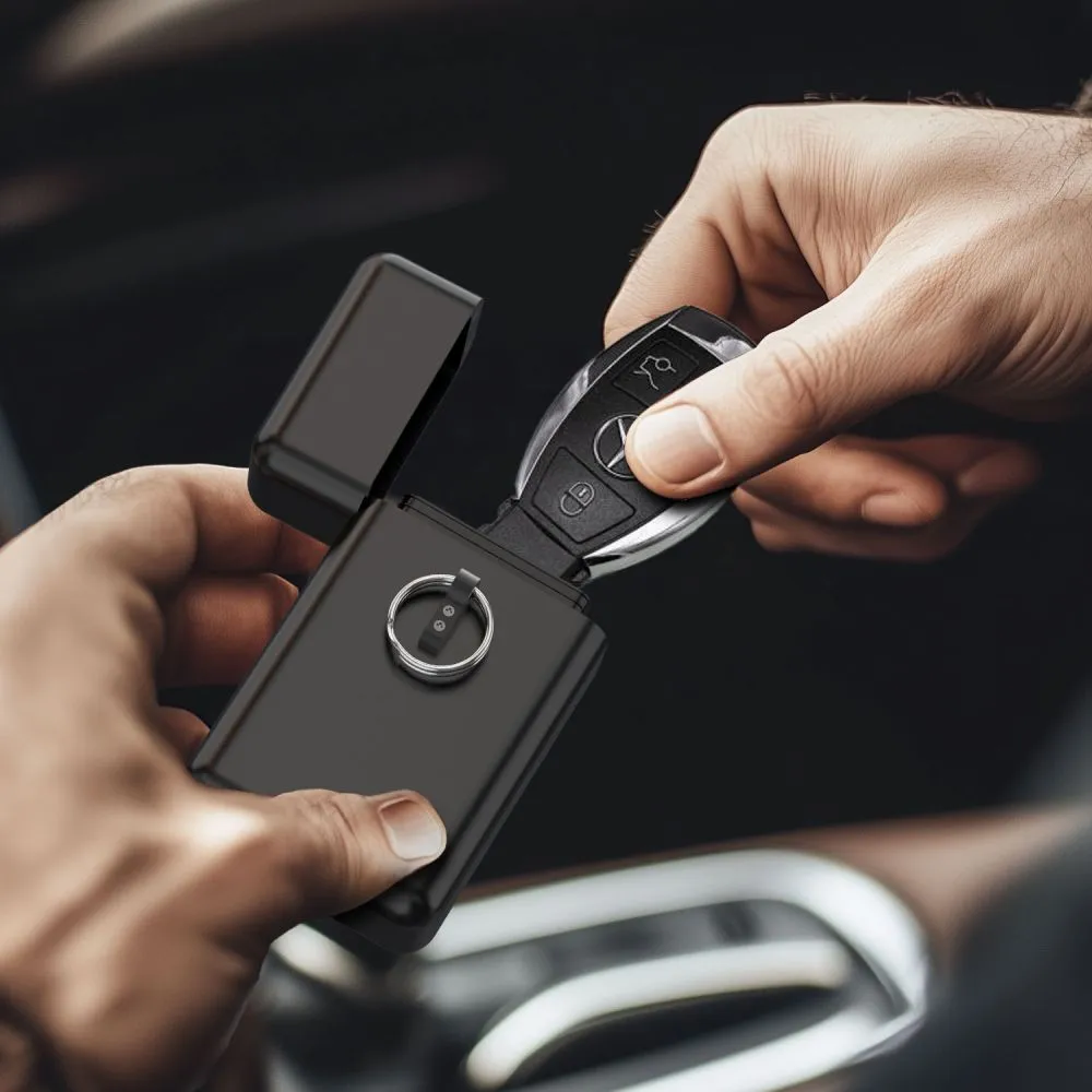 Dažādi telefona maciņš melns TECH-PROTECT KLR200 METAL KEYLESS RFID SIGNAL BLOCKER CASE