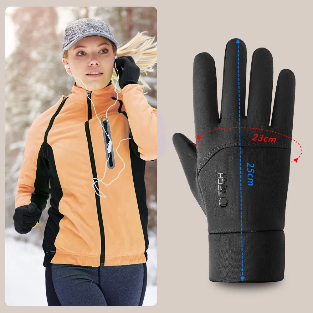Aксессуары Other TECH-PROTECT WG01 WINTER TOUCHSCREEN GLOVES L  черный