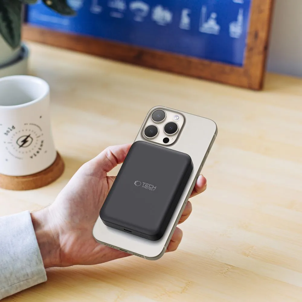  Dažādi TECH-PROTECT PB11 LIFEMAG MAGSAFE POWER BANK 10000MAH  melns