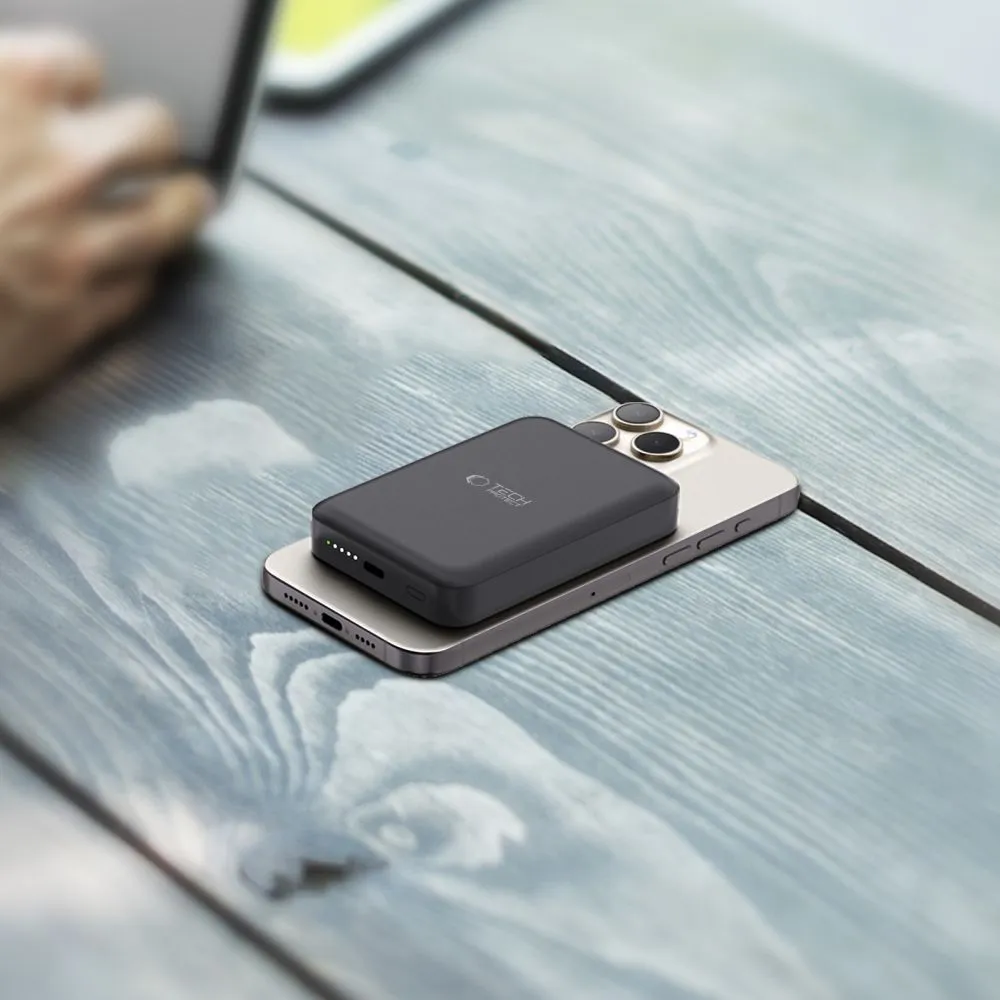  Dažādi TECH-PROTECT PB11 LIFEMAG MAGSAFE POWER BANK 10000MAH  melns