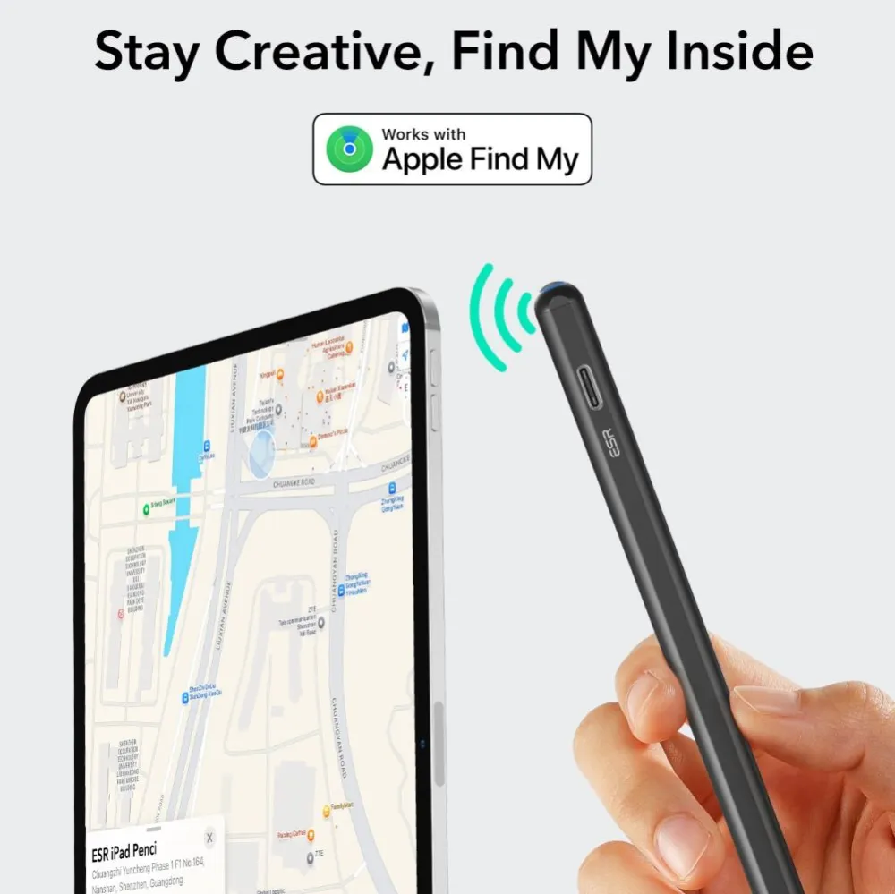  Dažādi ESR GEO DIGITAL STYLUS PEN  melns