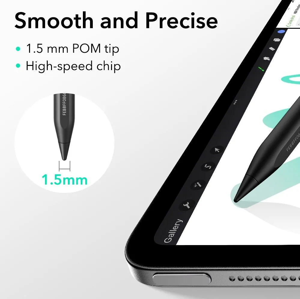  Dažādi ESR GEO DIGITAL STYLUS PEN  melns